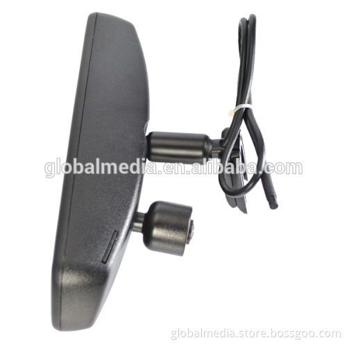 DVR recording car interior mirror monitor with GPS tracker and auto brightness adjustment